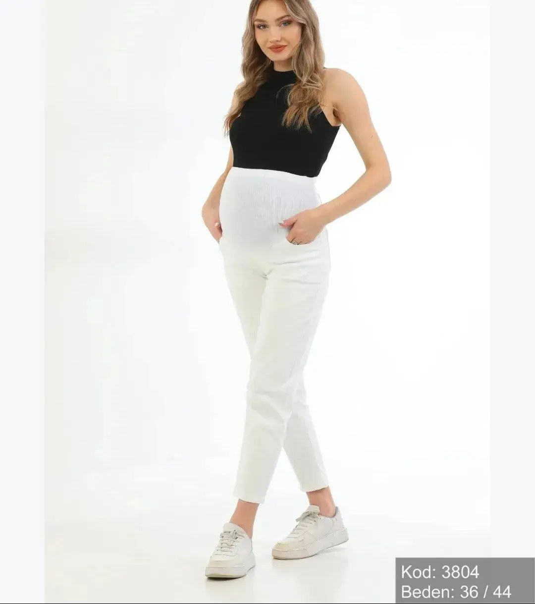 Maternity Boyfriend White