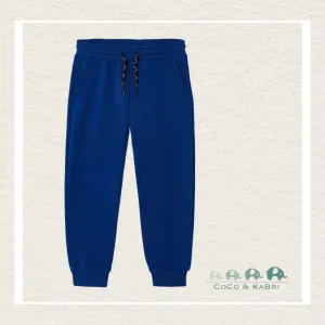 *Mayoral: Boys Basic cuffed fleece trousers - Klein Blue
