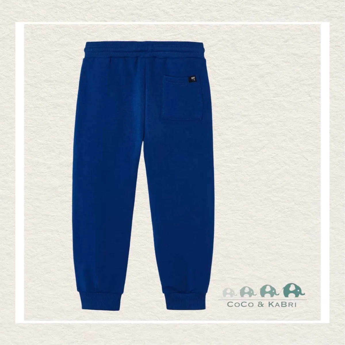 *Mayoral: Boys Basic cuffed fleece trousers - Klein Blue