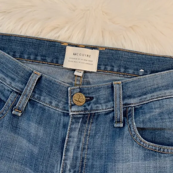 McGuire Mrs Robinson Light Wash Boyfriend Jeans Womens 25