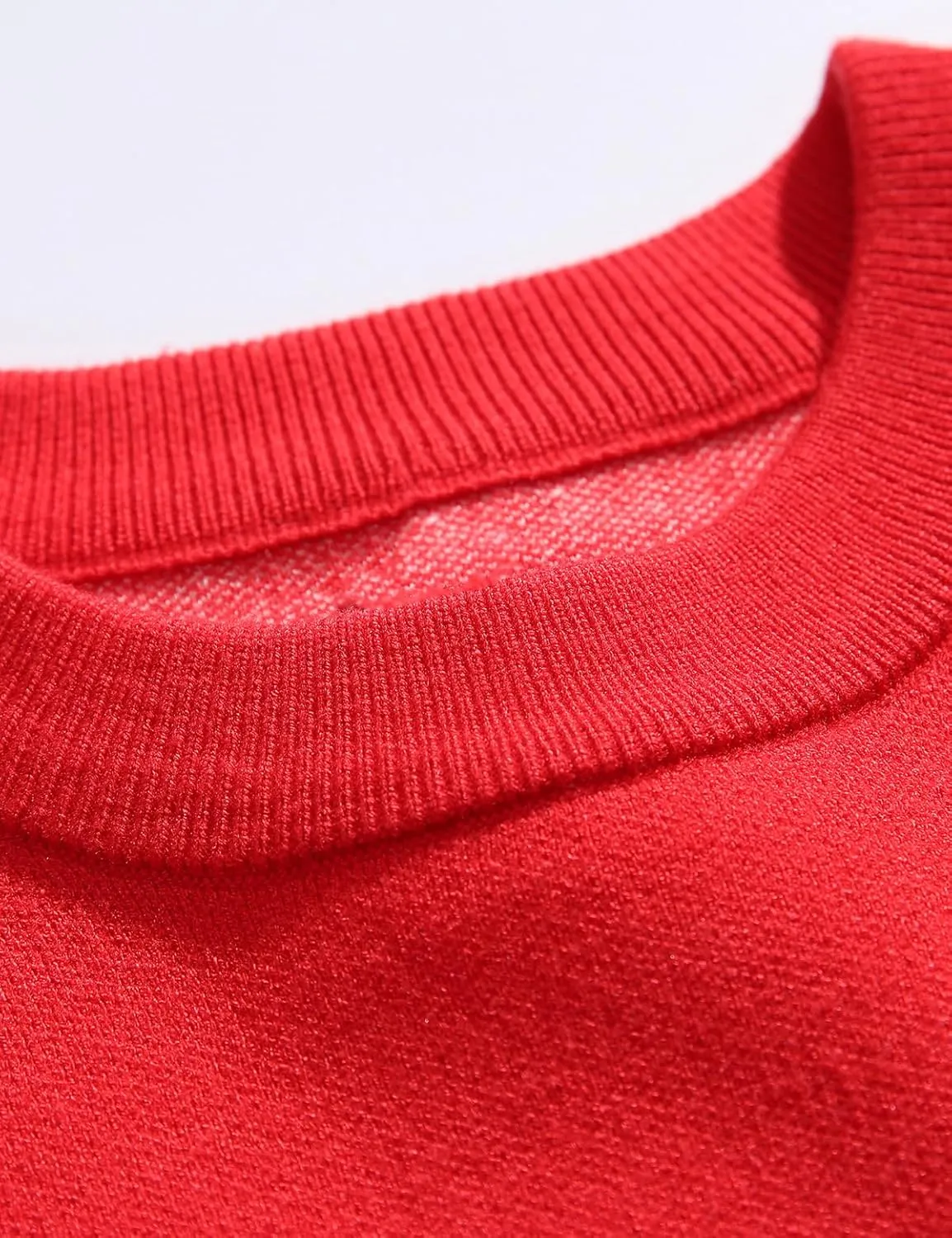 Men's Oversized Christmas Letter Graphic Crewneck Long Sleeve Sweater Knitted Pullovers Top with Scarf