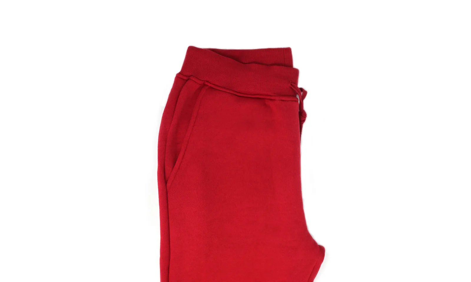 Mens Skinny Track Pants Joggers Trousers Gym Casual Sweat Cuffed Slim Trackies Fleece - red - XL