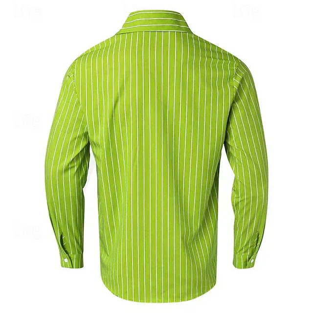 Men's Timeless Striped Shirt with Button Front