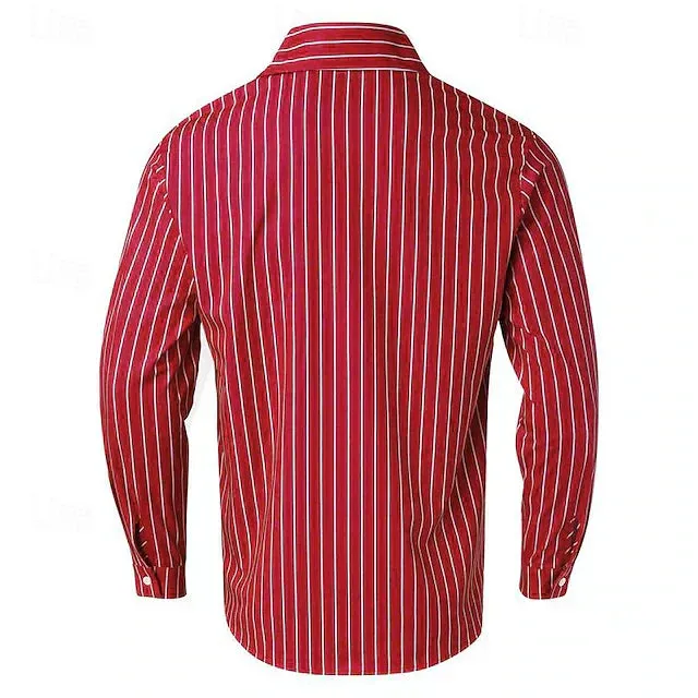 Men's Timeless Striped Shirt with Button Front