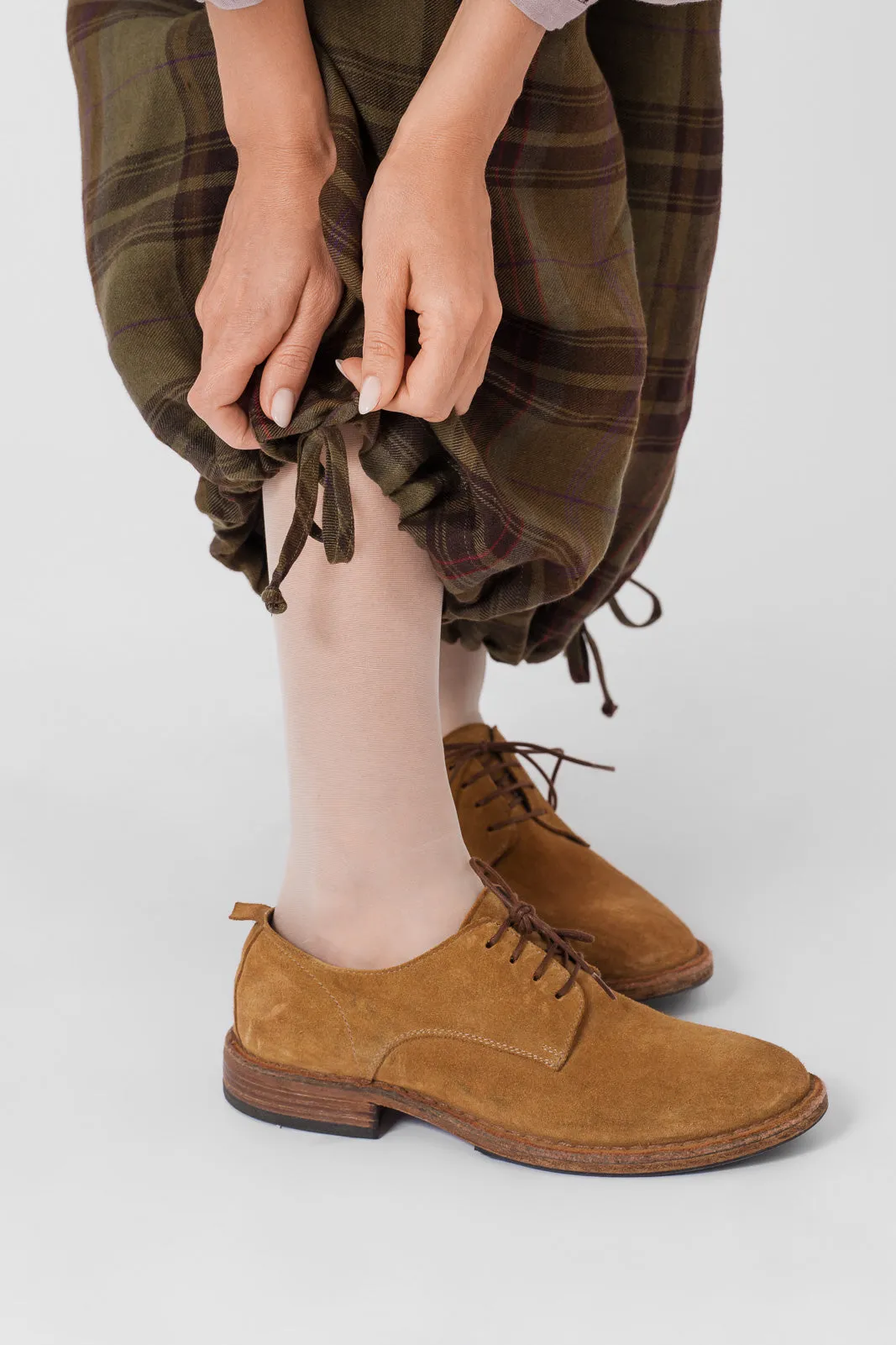 Midi Charlotte Trousers, Twill Linen, Espresso Brown