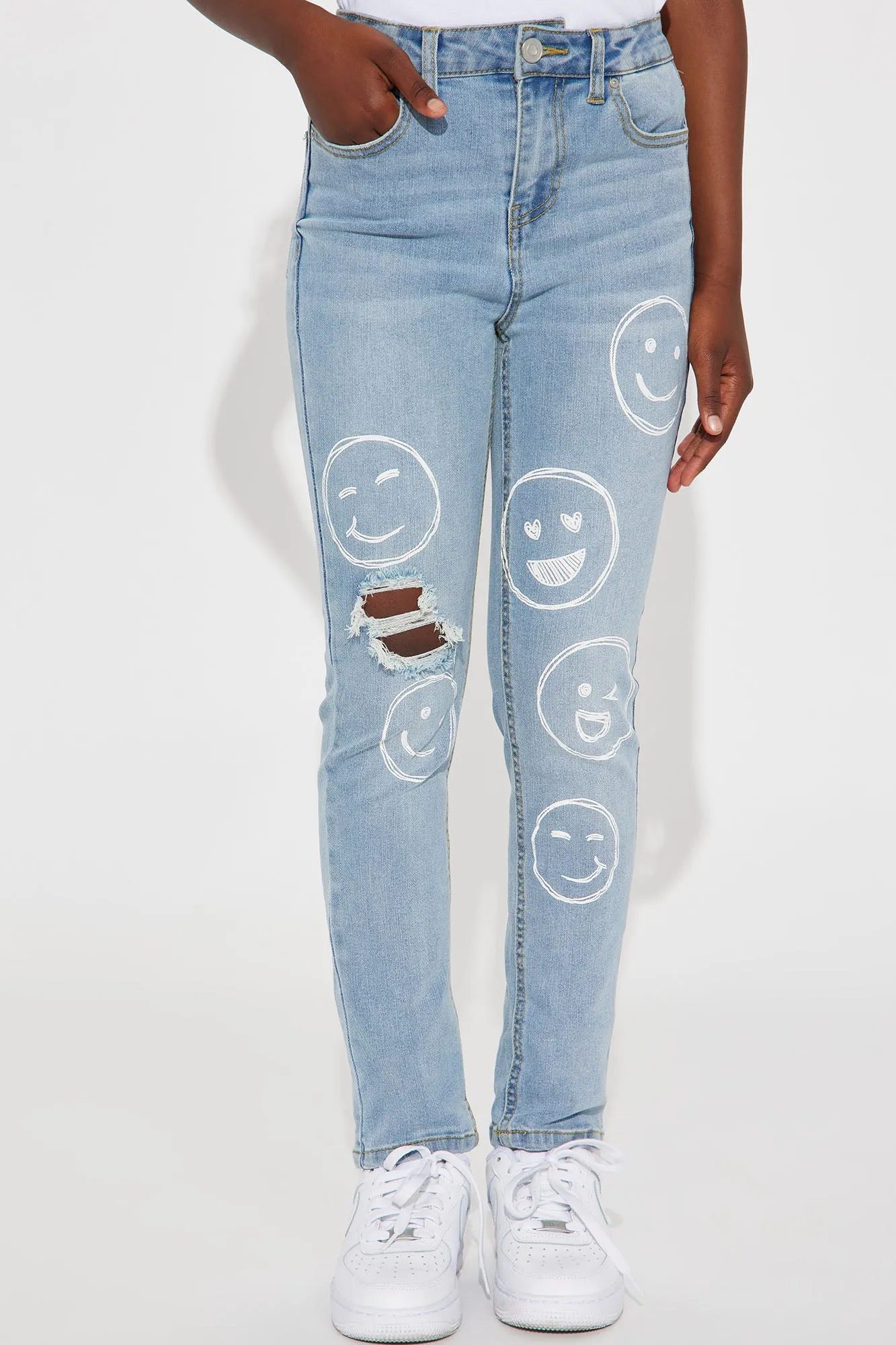 Mini In My Feels Denim Jeans - Light Wash
