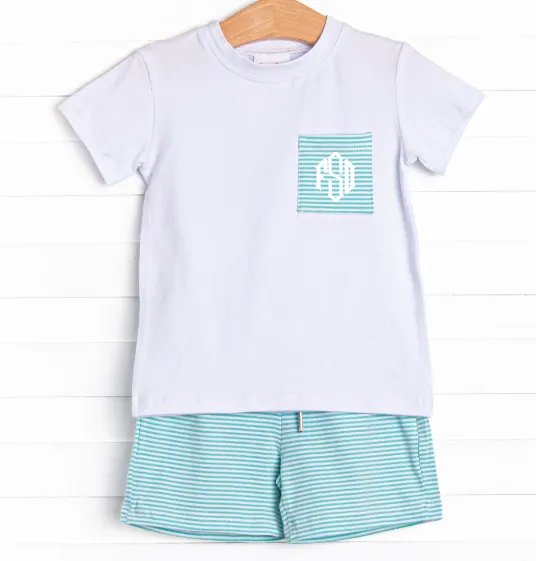 Mint in May Short Set, Green