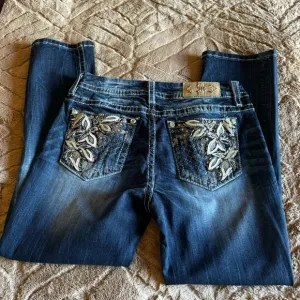 Miss Me Blue Embellished Jeans EUC
