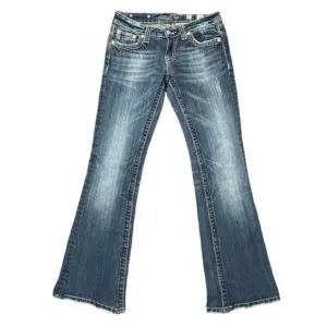 Miss Me Embellished Boot Cut Denim Jeans Size 27