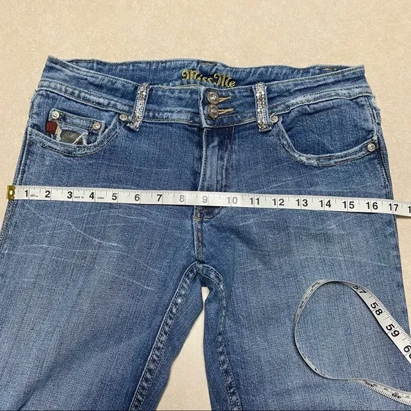 Miss Me Embellished Boot Cut Jeans Size 29