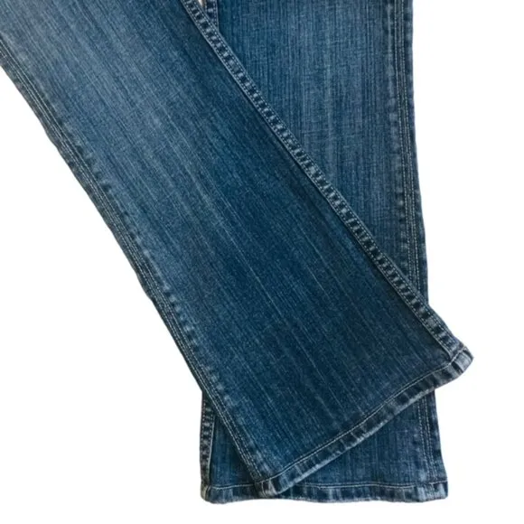 MISS ME Embellished Fleur-De-Lis Bootcut Jeans - Size 27