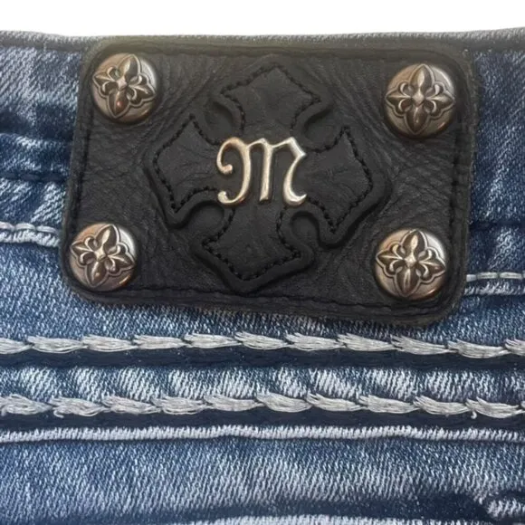 MISS ME Embellished Skinny Jeans - Size 30