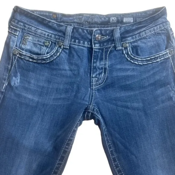 MISS ME Embellished Skinny Jeans - Size 30