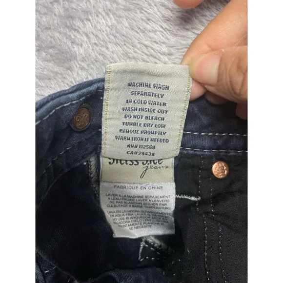 Miss Me Mid-Rise Skinny Women’s Rhinestone Embellished Jeans Size 24