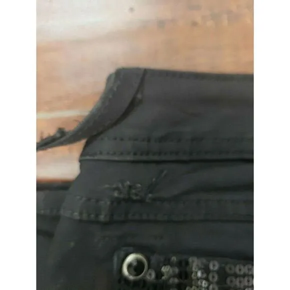 MISS ME WOMENS BLACK DENIM JEANS CLASSIC EMBELLISHED DESIGN SIZE 27 INSEAM 33