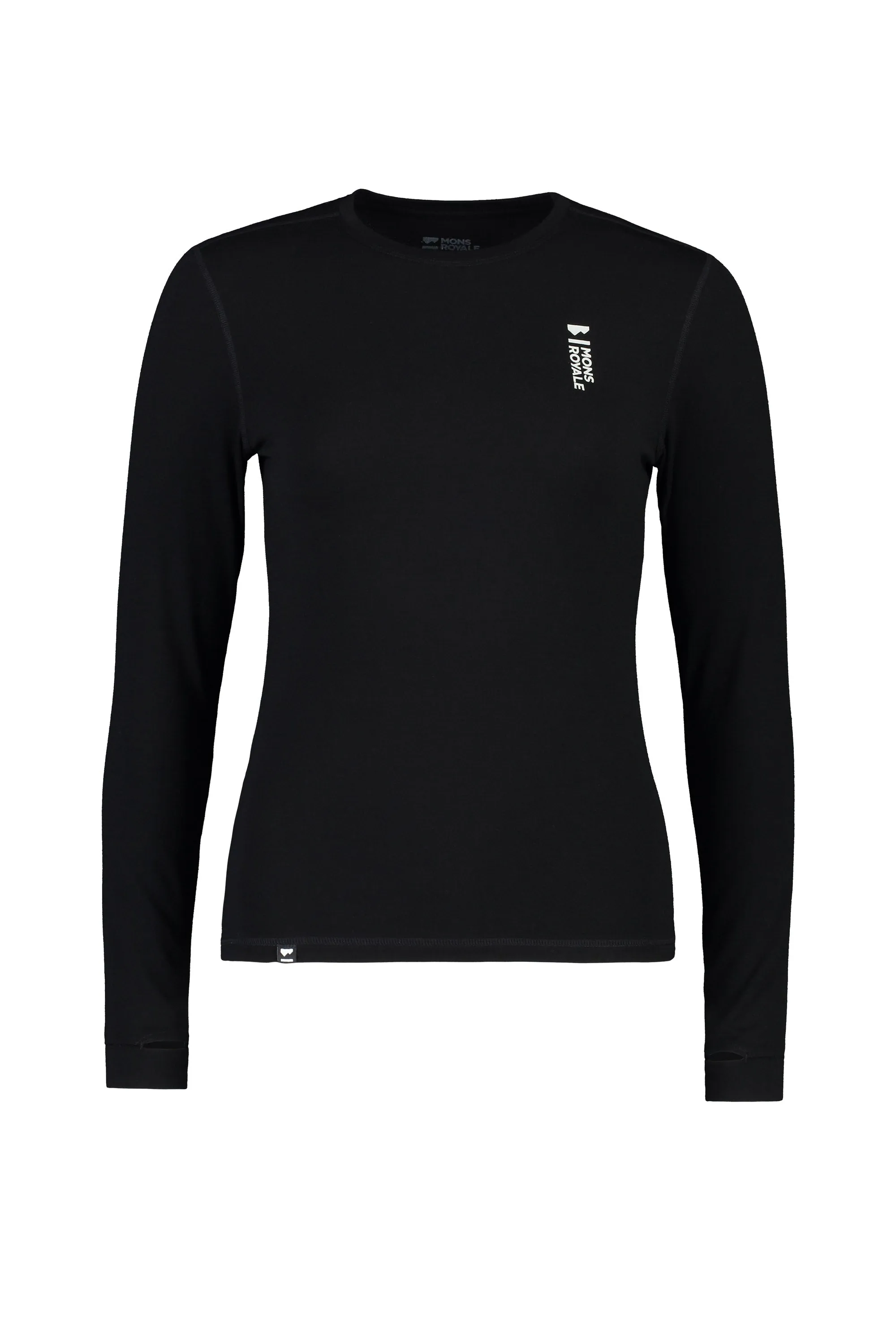Mons Royale Cascade Flex 200 Long Sleeve Womens Black