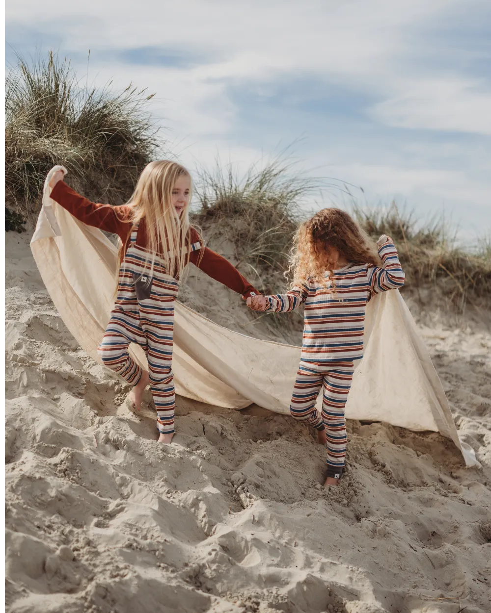 Multicolour Retro Stripe Print Leggings