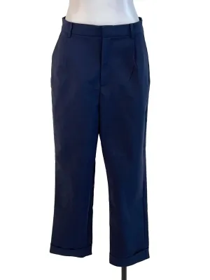 Navy Blue Cuffed Trousers LB
