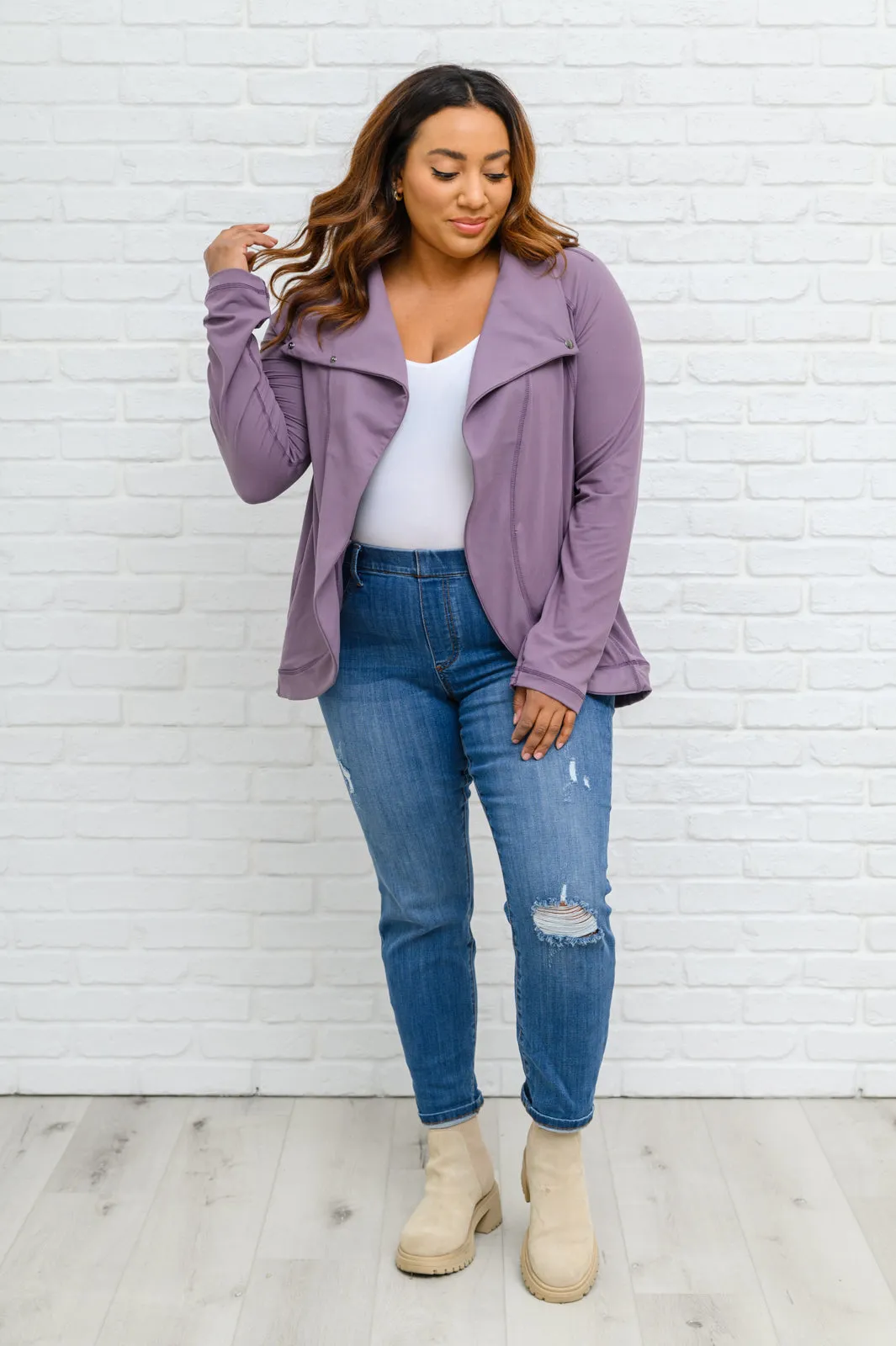 Nikki Mid-Rise Destroyed Boyfriend Jeggings by Judy Blue