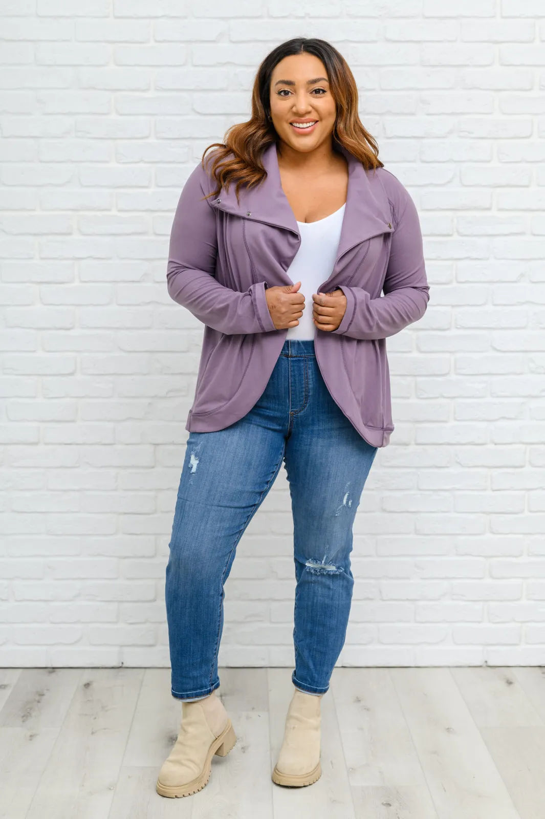 Nikki Mid-Rise Destroyed Boyfriend Jeggings by Judy Blue