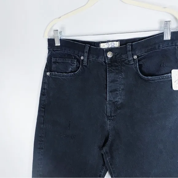 NWT We the Free - Black Distressed Boyfriend Jeans