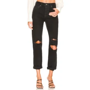 NWT We the Free - Black Distressed Boyfriend Jeans
