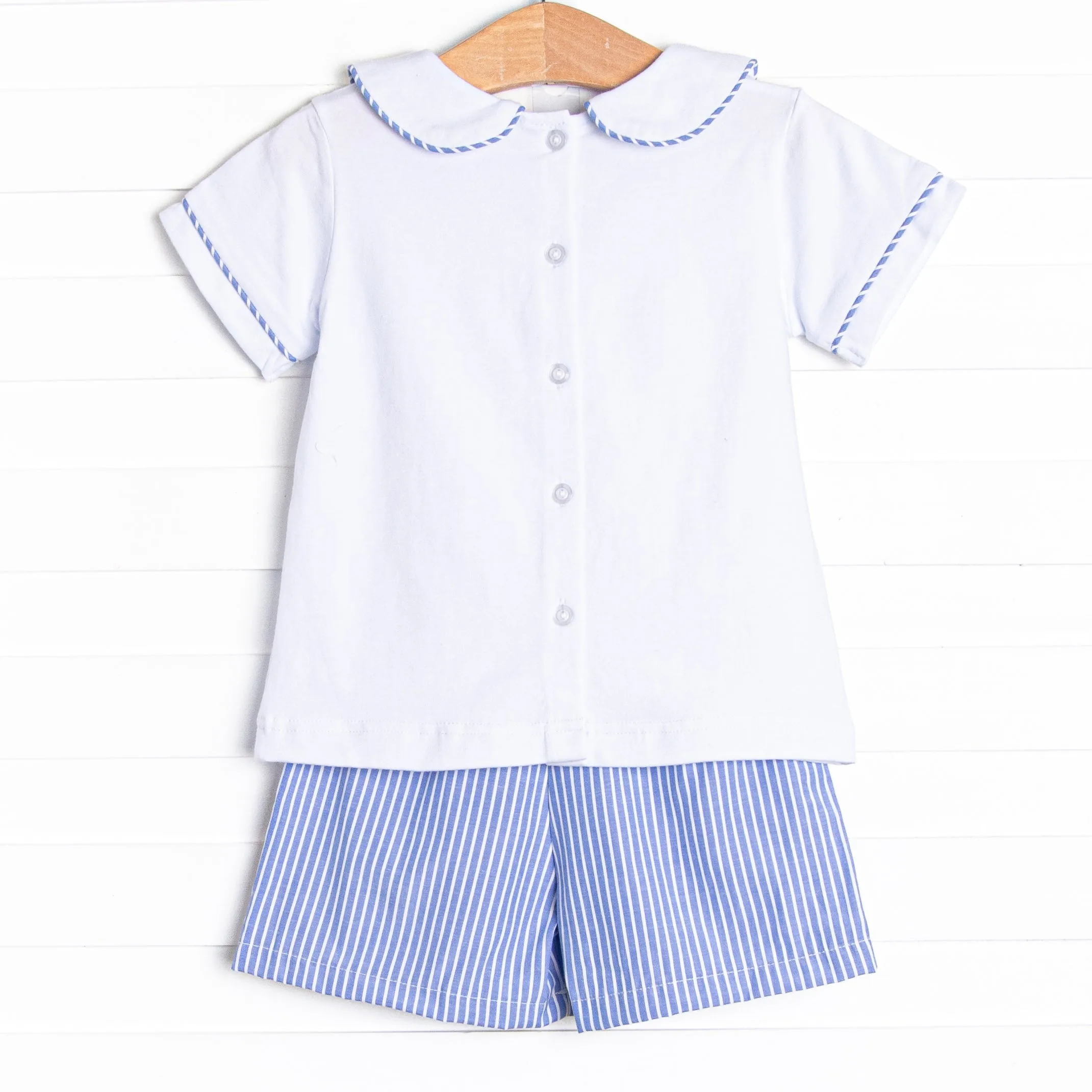 Once in a Blue Moon Short Set, Blue