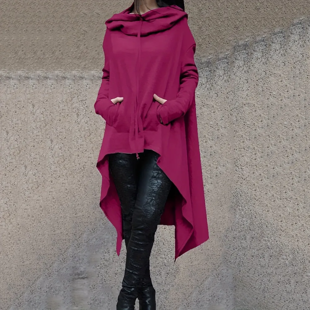 Oversized Women Asymmetric Sweatshirt