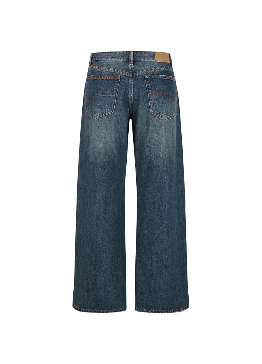 Pants / JNBY Butterfly-embellished Wide-leg Jeans