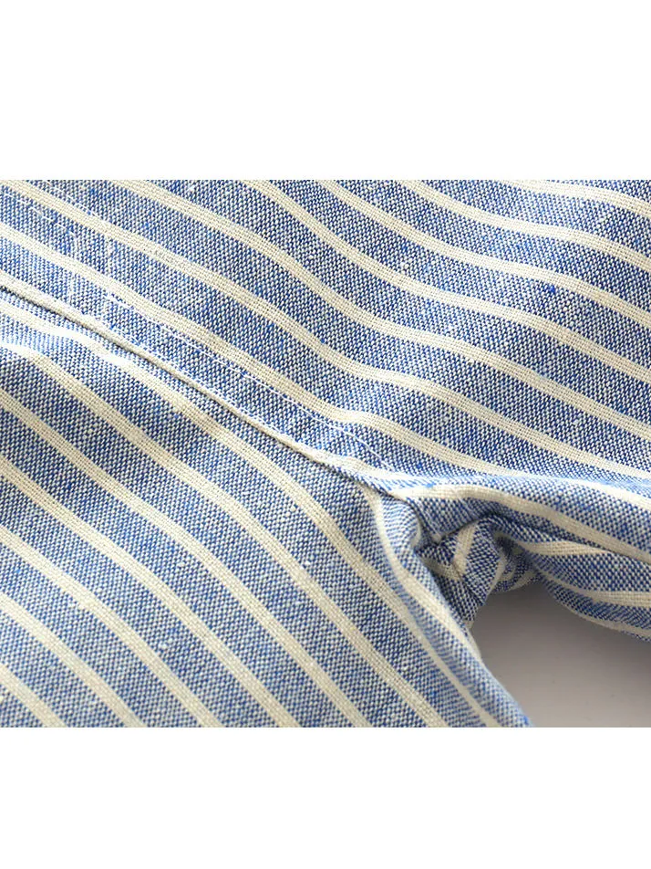 Party Suit with Striped Trousers