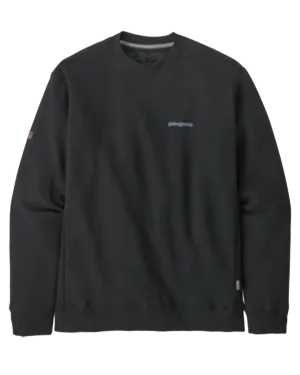 Patagonia Fitz Roy Icon Uprisal Crew Sweatshirt - Ink Black