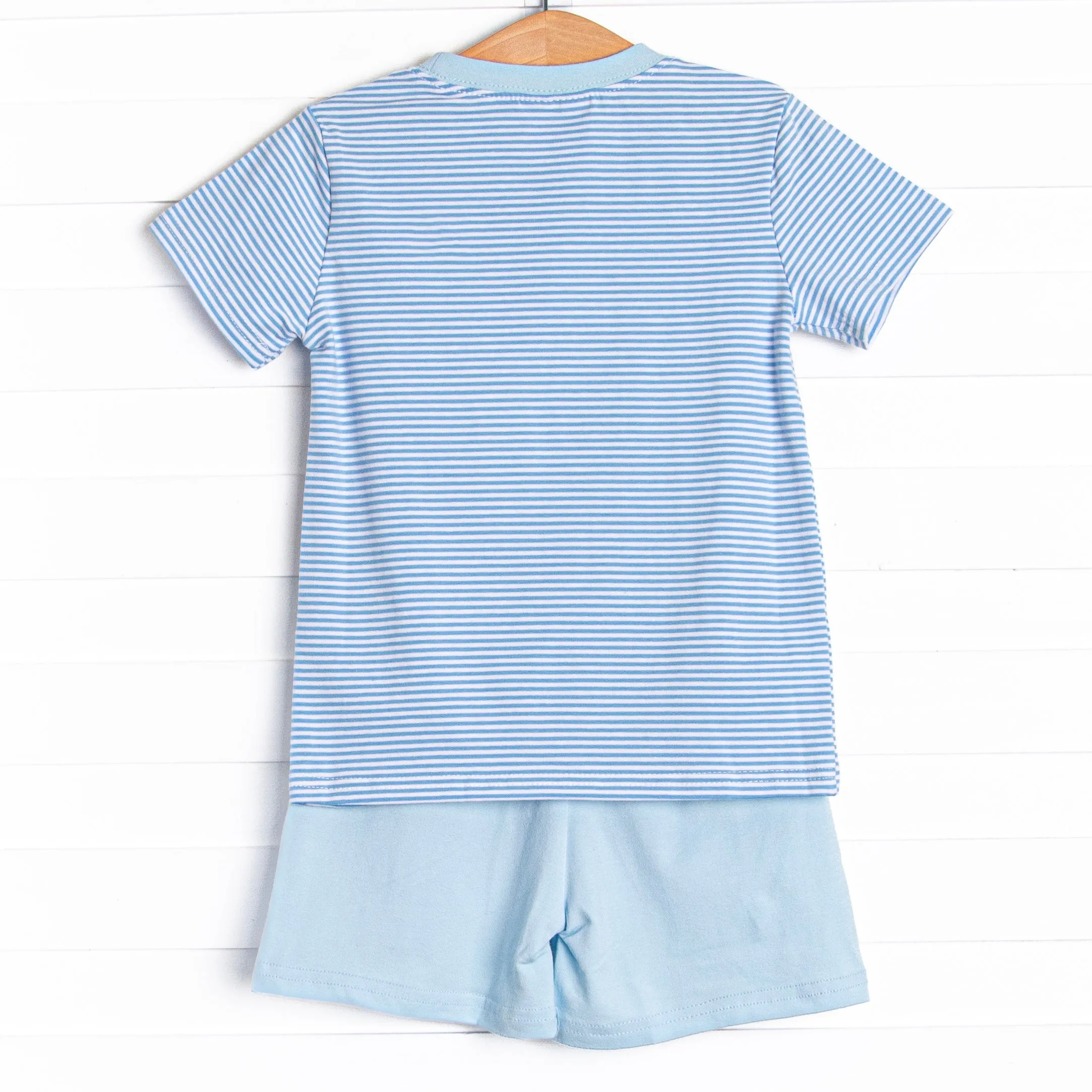 Pickle Player Applique Short Set, Blue