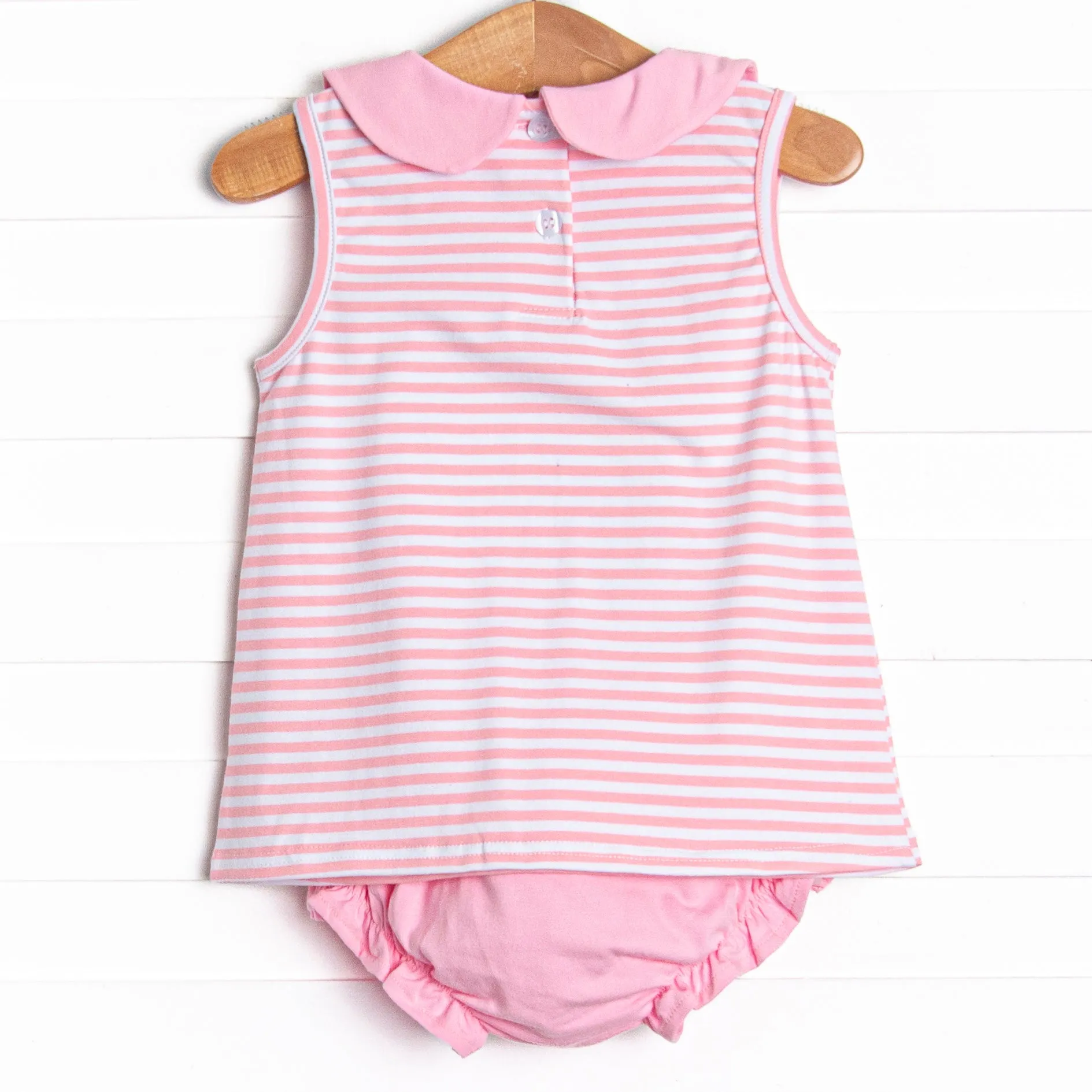 Pink Lady Lemon Applique Diaper Set, Pink