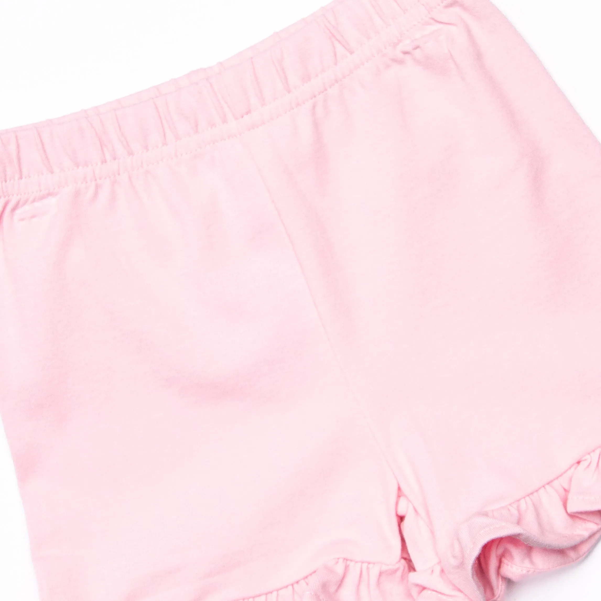 Pink Paradise Applique Short Set, Pink