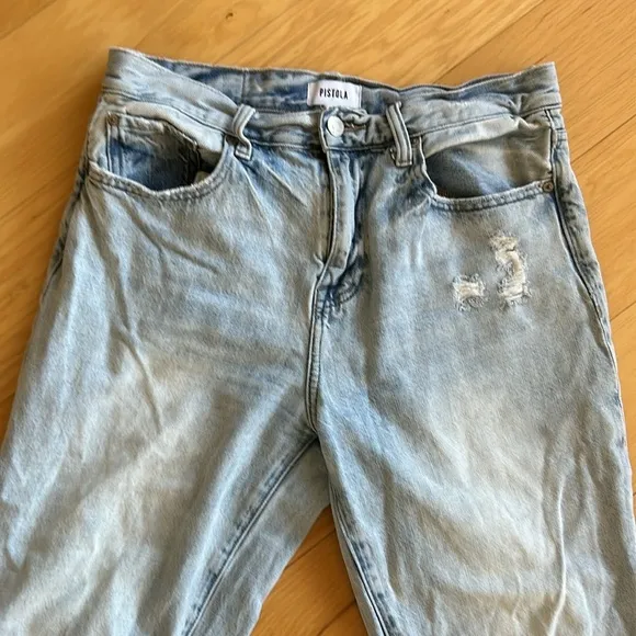 Pistola distressed boyfriend jeans