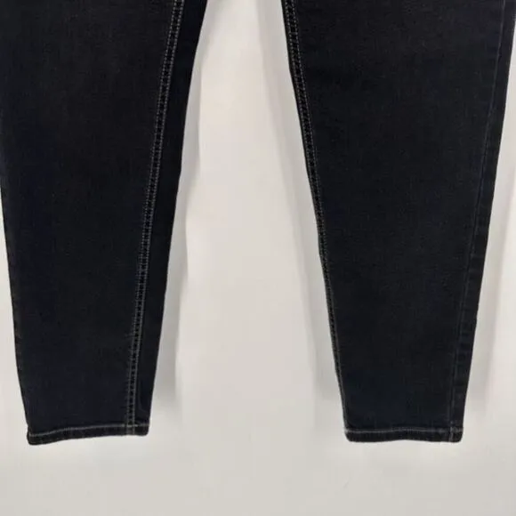 Please Button Fly Black Boyfriend Jeans Made in Italy Size XS X Small