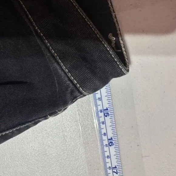 Please Button Fly Black Boyfriend Jeans Made in Italy Size XS X Small