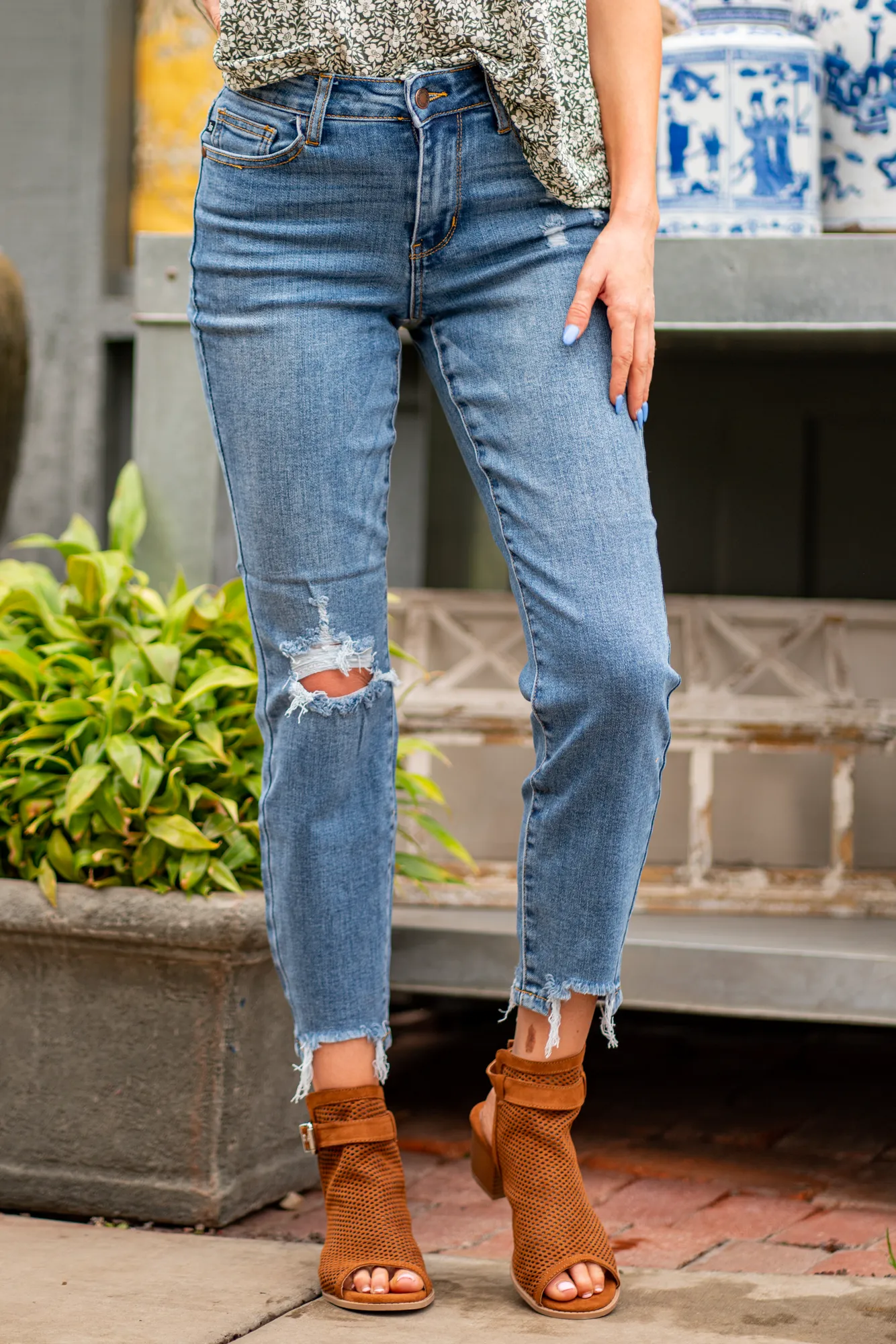 Plus Size Bartow Mid Rise Slim Fit