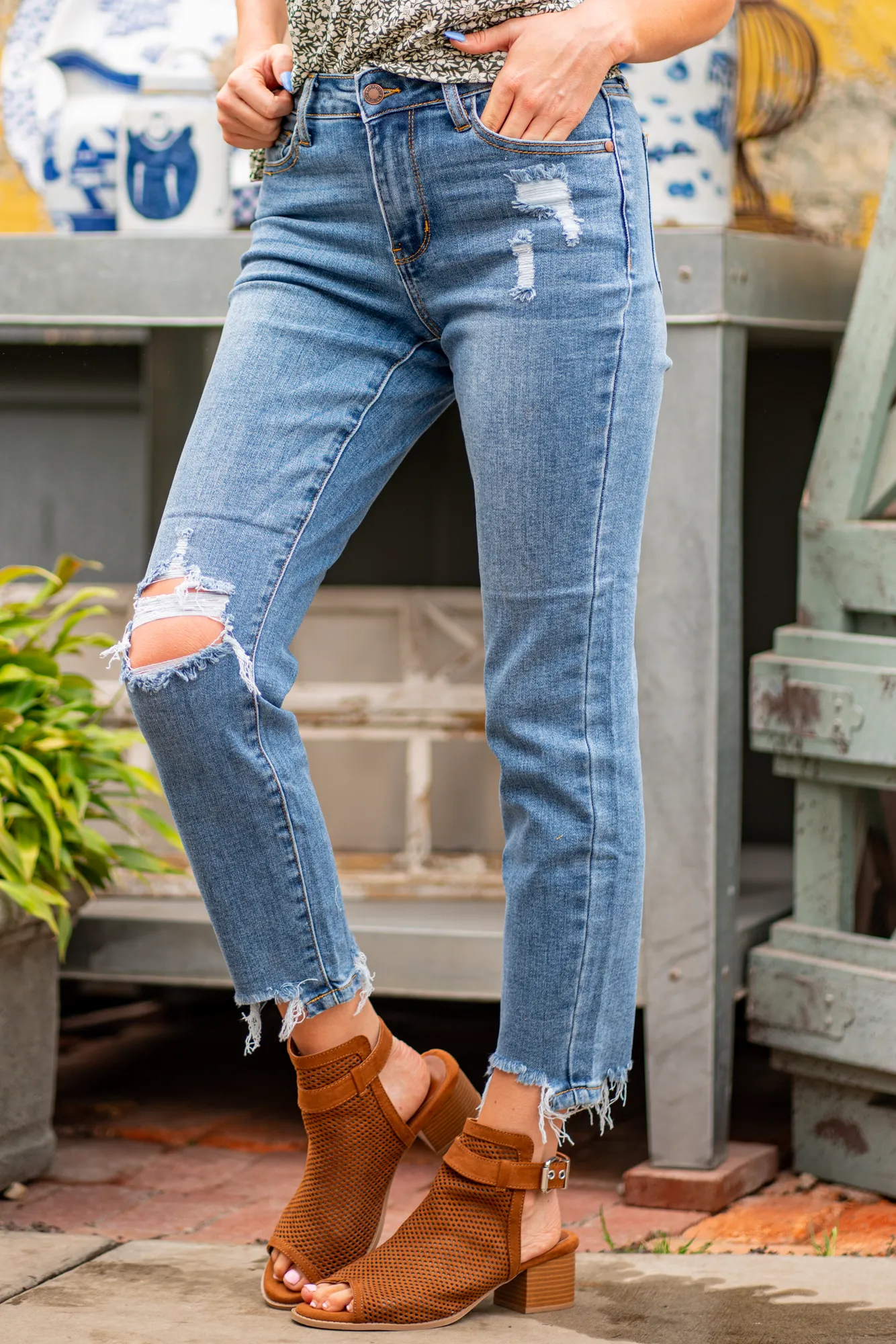 Plus Size Bartow Mid Rise Slim Fit