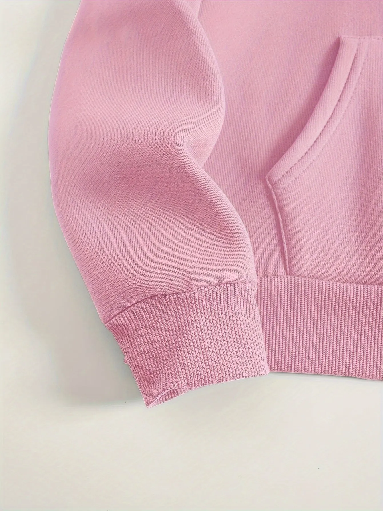 Plus Size PRAY Print Kangaroo Pocket Hoodie