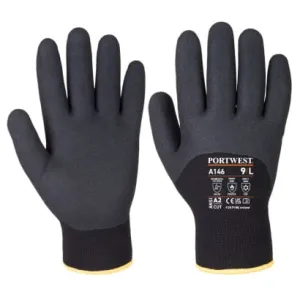 Portwest Arctic Winter Builders Grip Thermal Glove-(12 pairs) A146