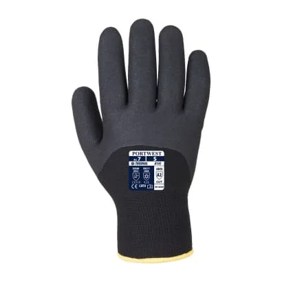 Portwest Arctic Winter Builders Grip Thermal Glove-(12 pairs) A146