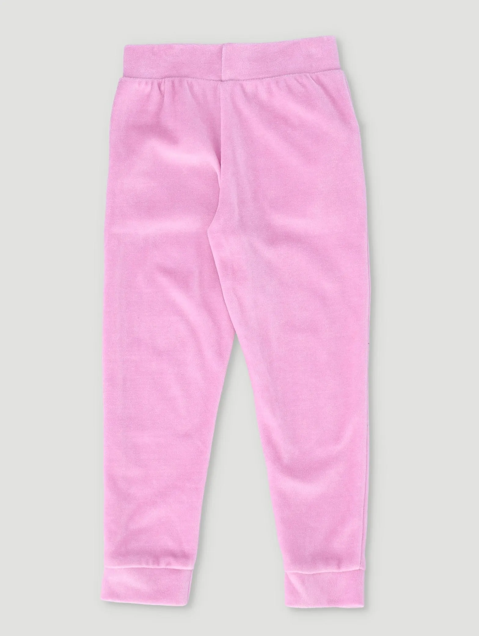 Pre-Girls Velour Track Top & Bottom Set - Pink