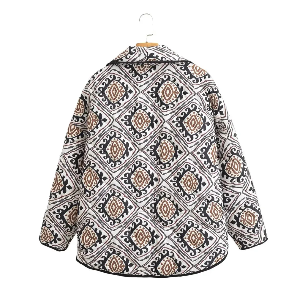 Printed Puffer Jacket | Quilted & Cozy | Street Style Staple