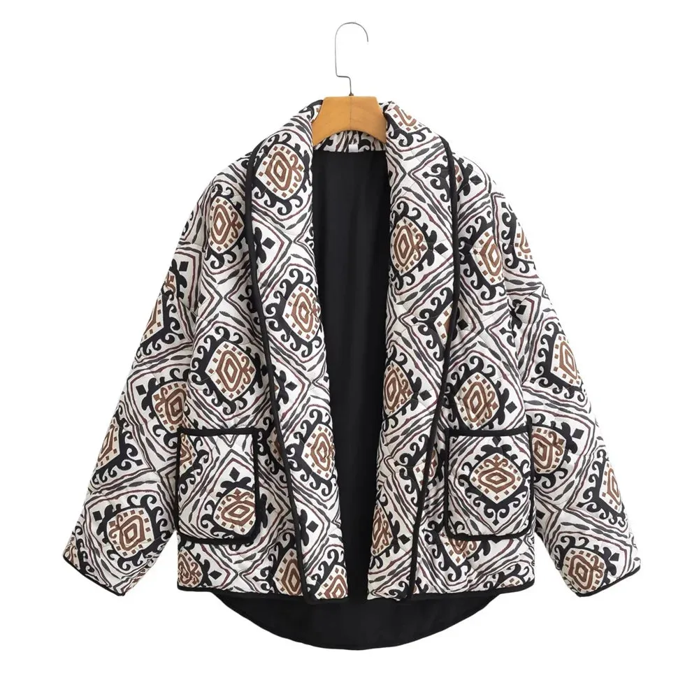 Printed Puffer Jacket | Quilted & Cozy | Street Style Staple