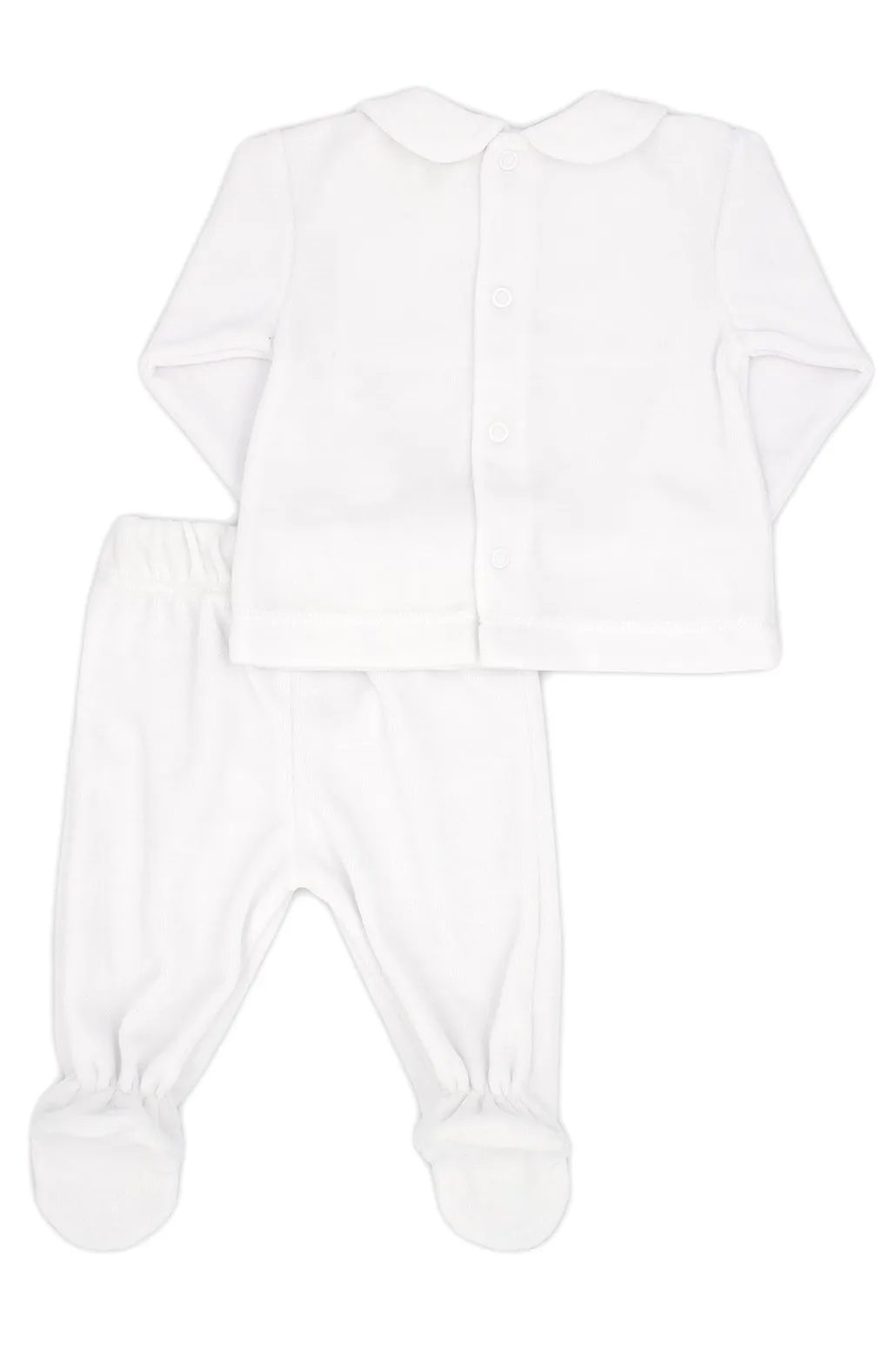 "Sutton" White Velour Star Top & Leggings