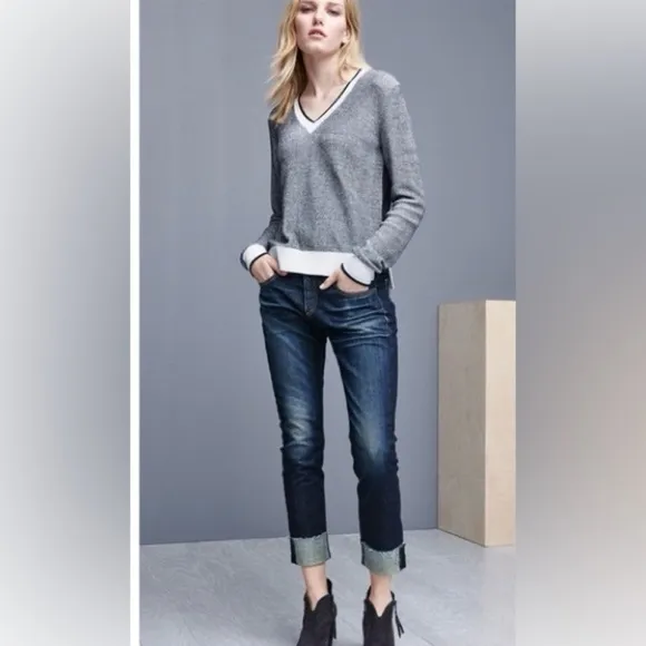 Rag &amp; Bone Women’s size 26 Dre Slim Boyfriend Taw Hem Stretch Jesns