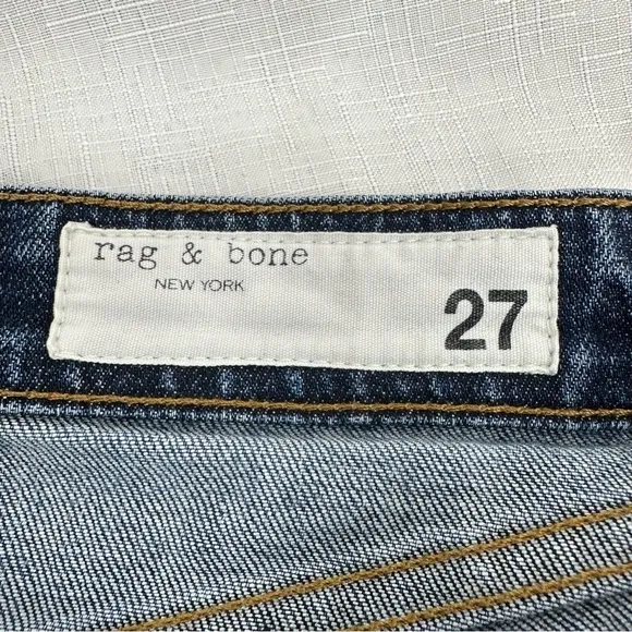 Rag &amp; Bone Women’s size 26 Dre Slim Boyfriend Taw Hem Stretch Jesns