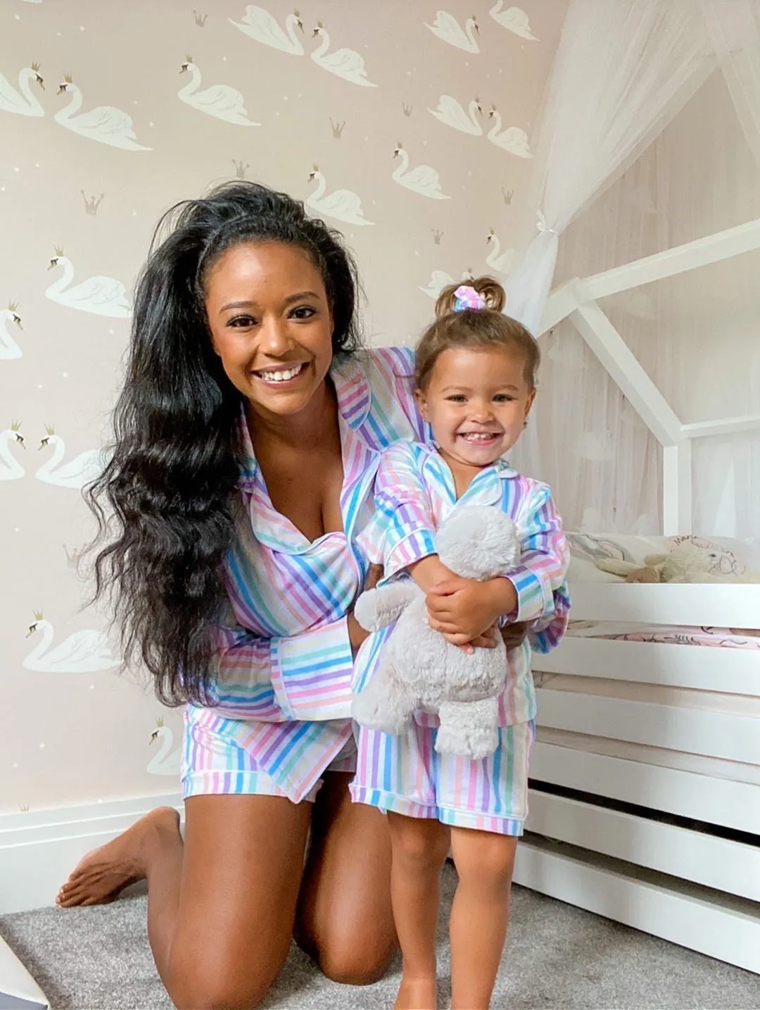 Rainbow striped pyjamas (UNISEX) - CHILD
