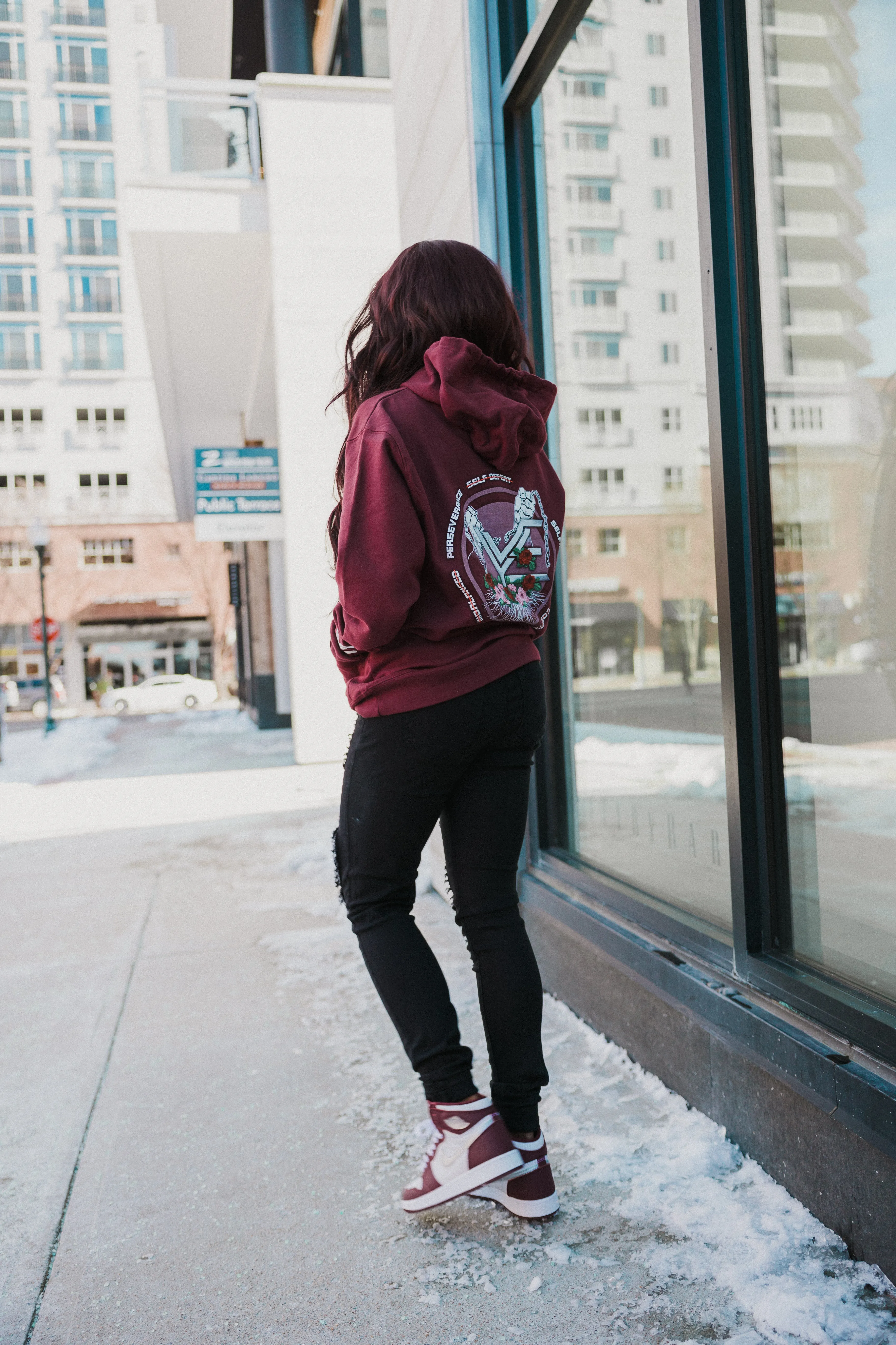 Renewed Strength Hoodie "Bordeaux"